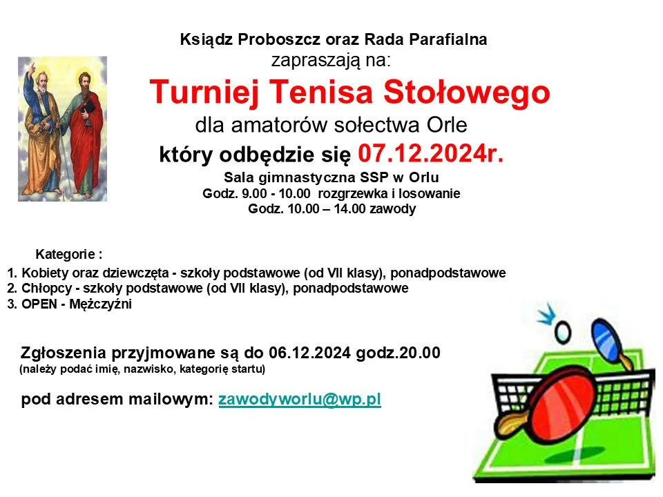 Turniej Tenisa Stołowego 